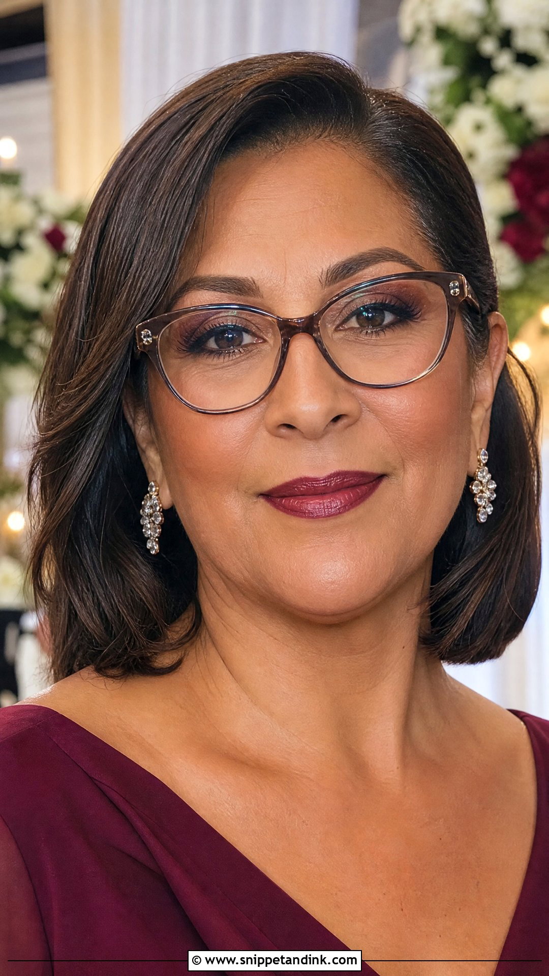 Glasses Mother Of The Bride Makeup - Snippet and Ink - 20 Mom of Bride Makeup Ideas