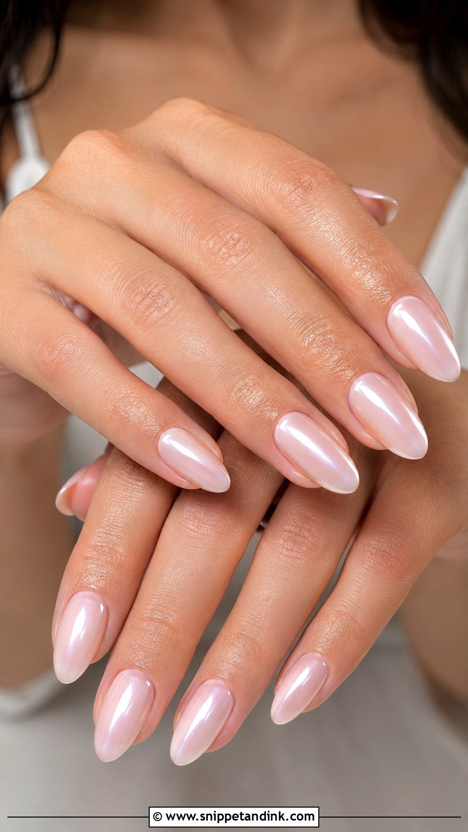 Glazed BIAB Wedding Nails - Snippet and Ink - 20 Wedding Nails BIAB