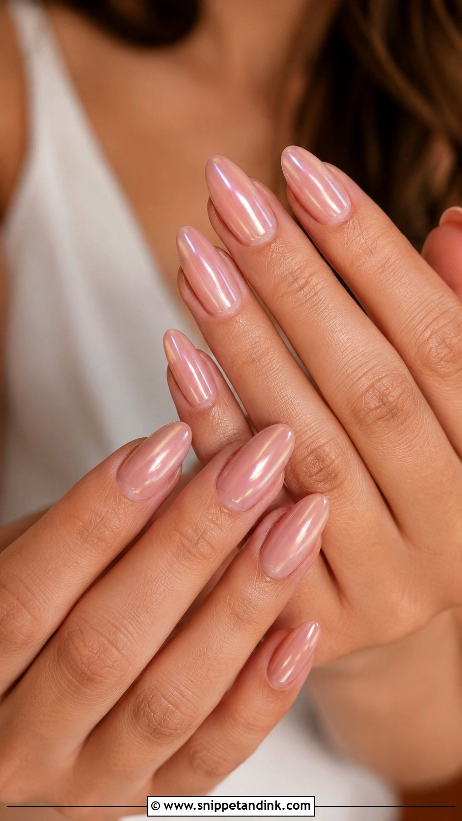 Glazed Bridal Nails - Snippet and Ink - 20 Simple Bridal Nails Designs