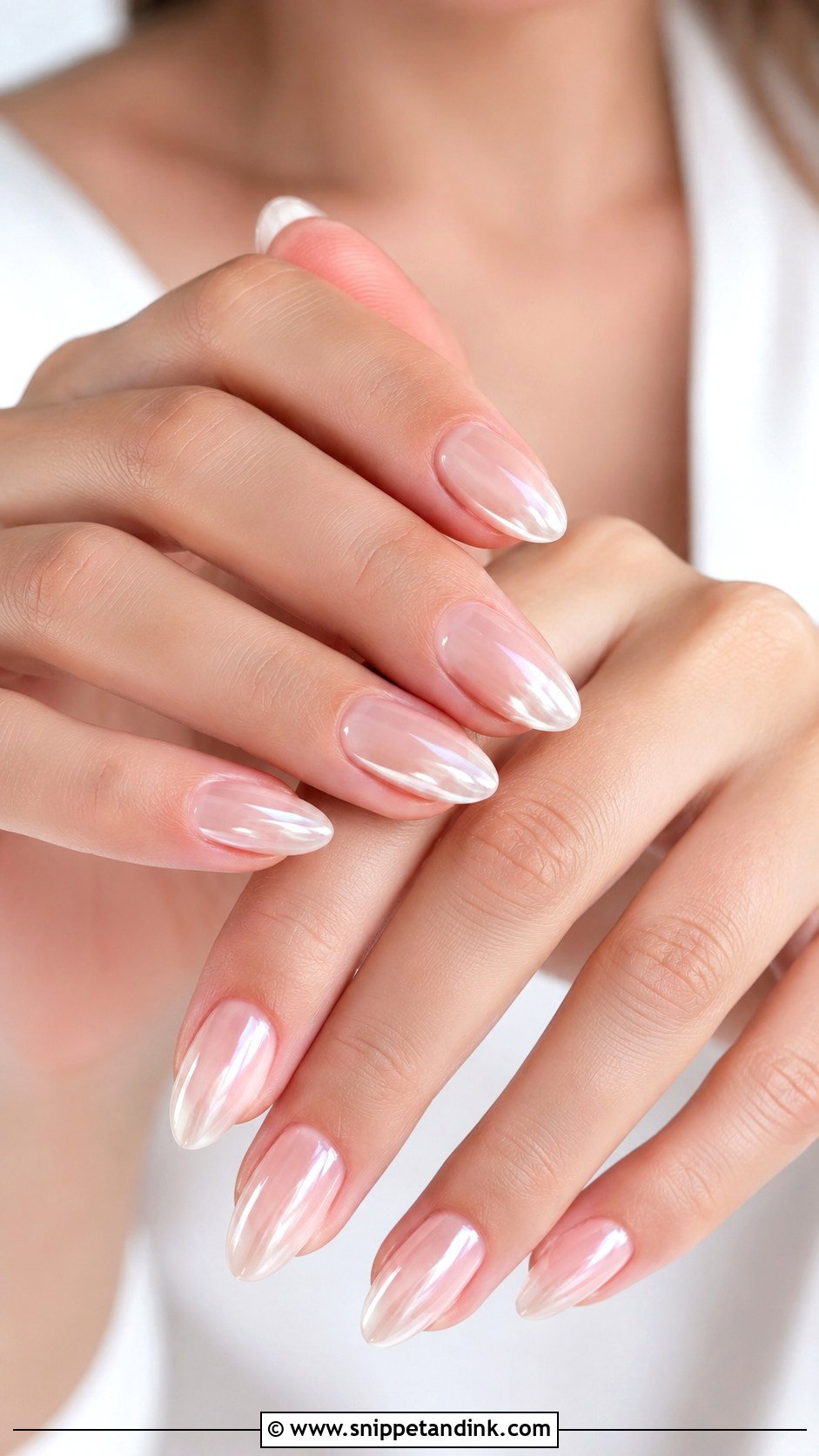 Glazed Bridal Nails - Snippet and Ink - 20 Bridal Nail Polish Ideas