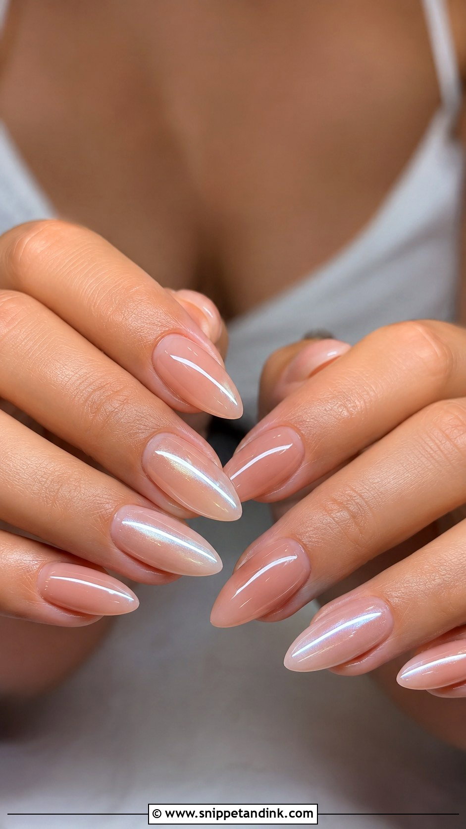 Glazed Chrome Wedding Nail Extensions - Snippet and Ink - 20 Nail Extensions for Wedding Ideas