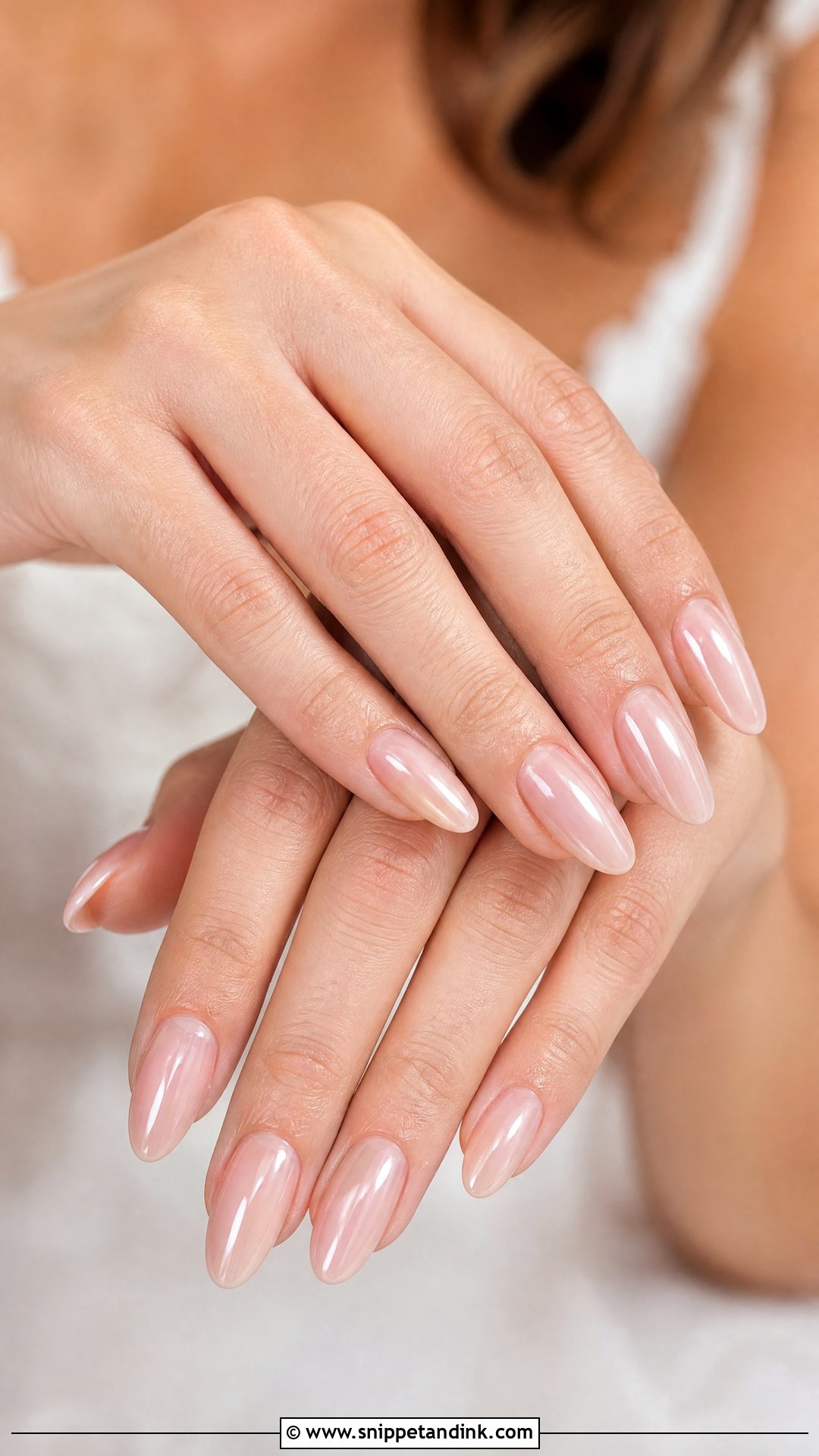 Glazed Chrome Wedding Nails - Snippet and Ink - 25 Wedding Nails 2024