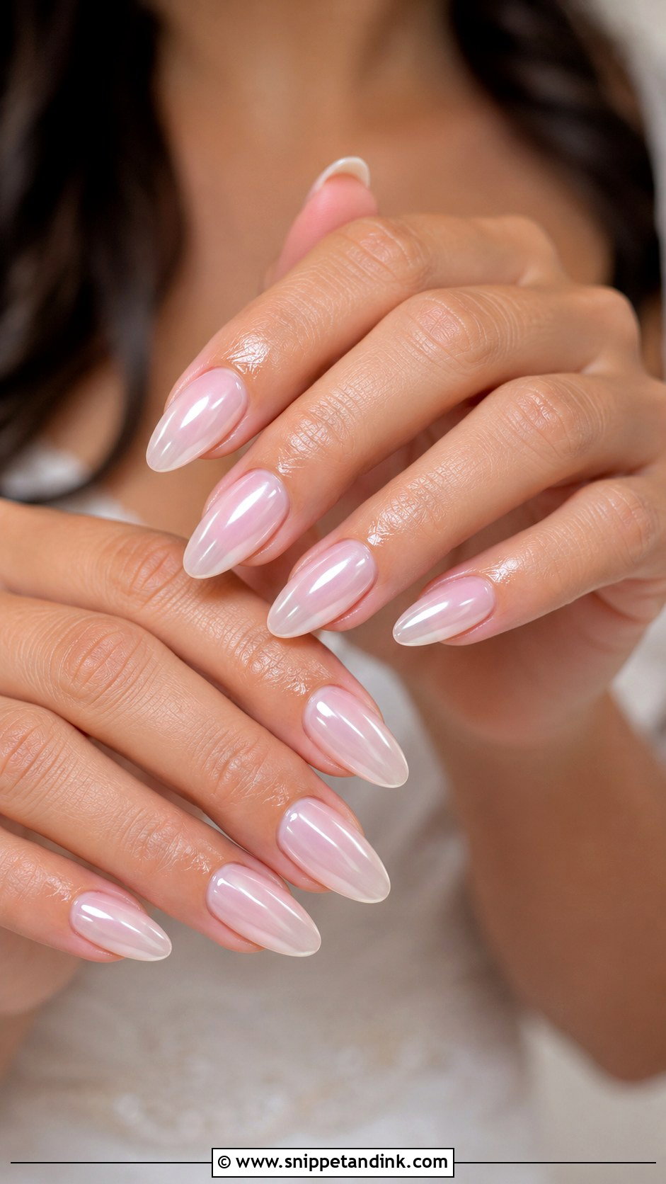 Glazed Donut Bridal Nail Extensions - Snippet and Ink - 20 Bridal Nail Extensions Brides Ideas