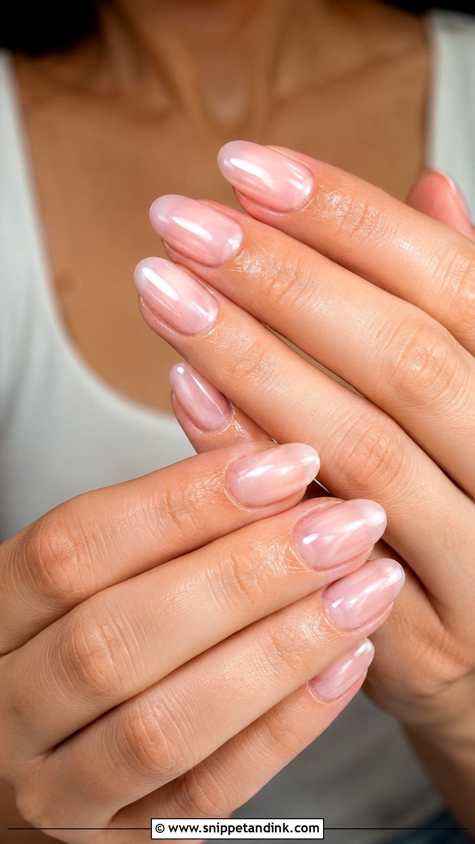 Glazed Donut Bridal Nails - Snippet and Ink - 30 Bridal Nail Ideas