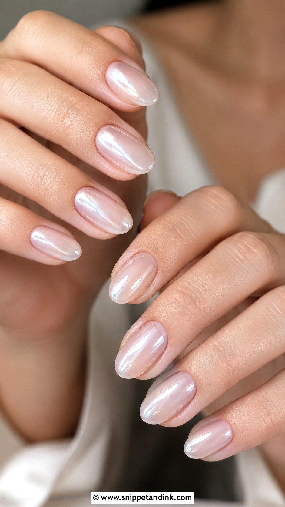 Glazed Donut Bridal Nails - Snippet and Ink - 20 Minimal Bridal Nails