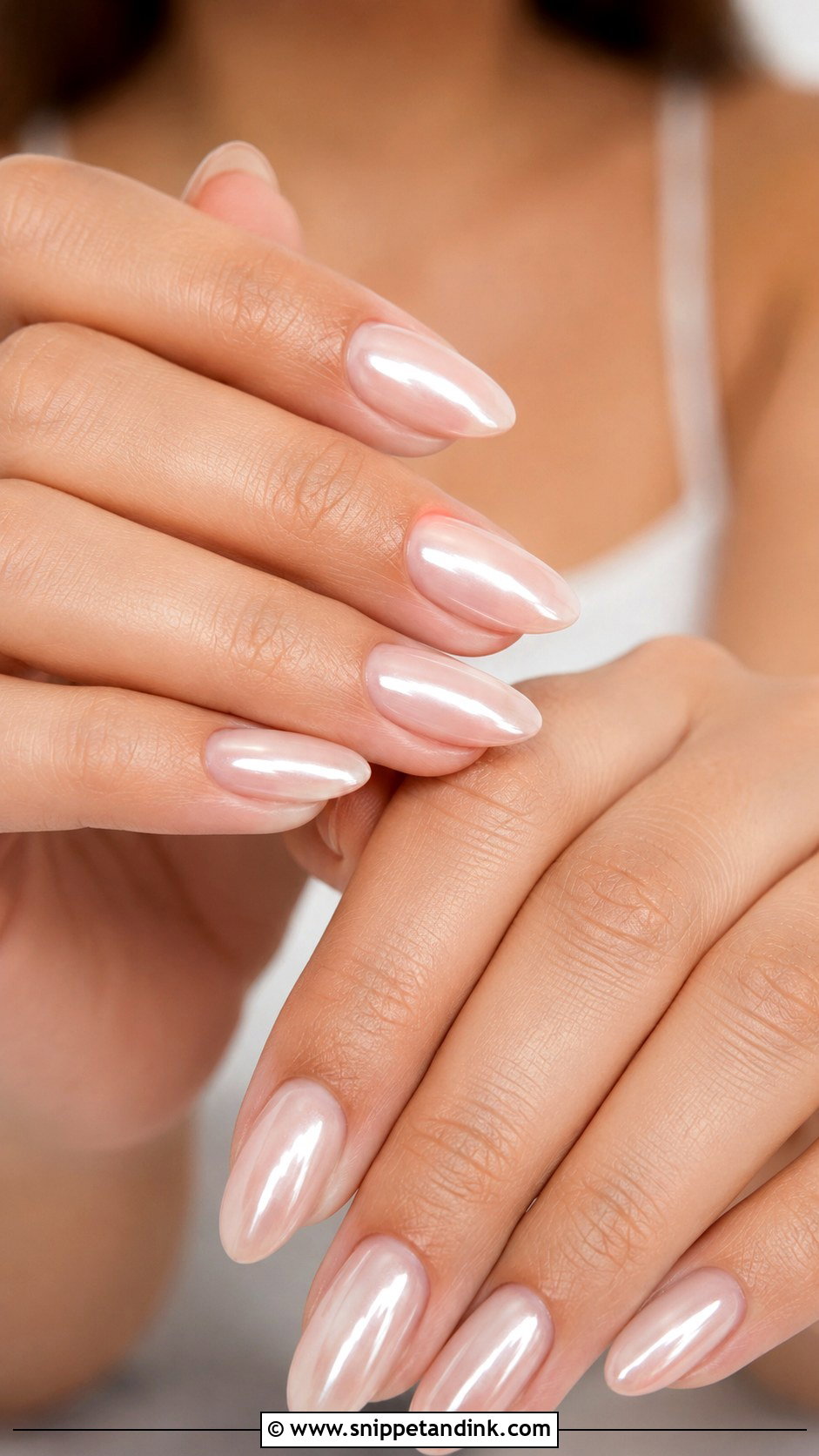 Glazed Donut Neutral Bridal Nails - Snippet and Ink - 20 Neutral Bridal Nails