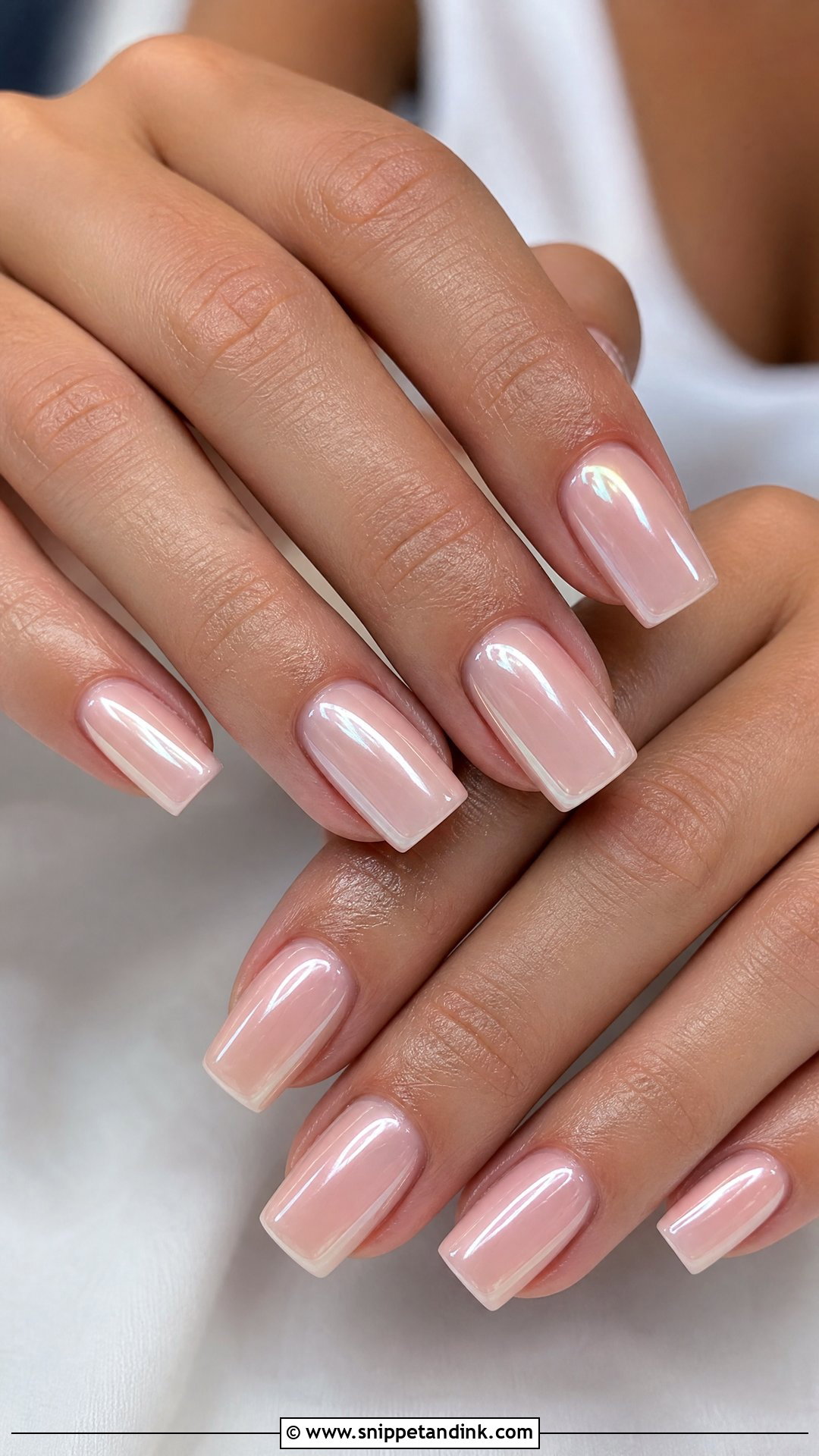 Glazed Donut Square Bridal Nails - Snippet and Ink - 25 Square Bridal Nails