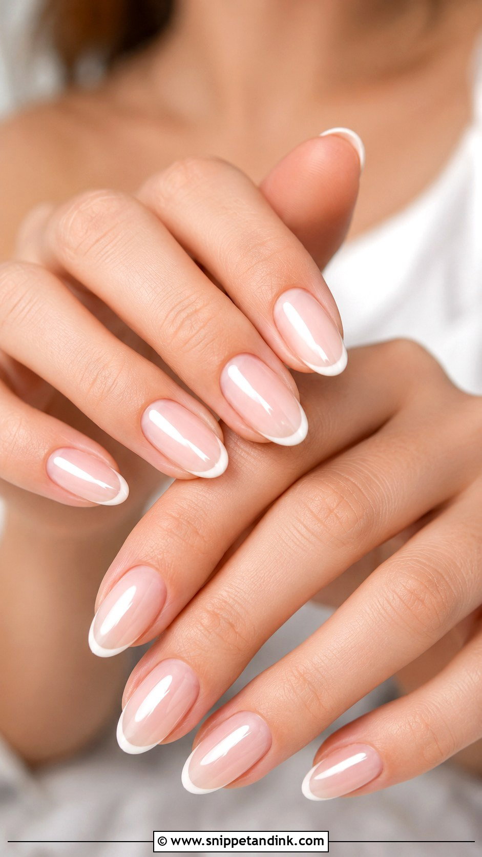 Glazed French Bridal Wedding Nails - Snippet and Ink - 20 French Bridal Wedding Nails