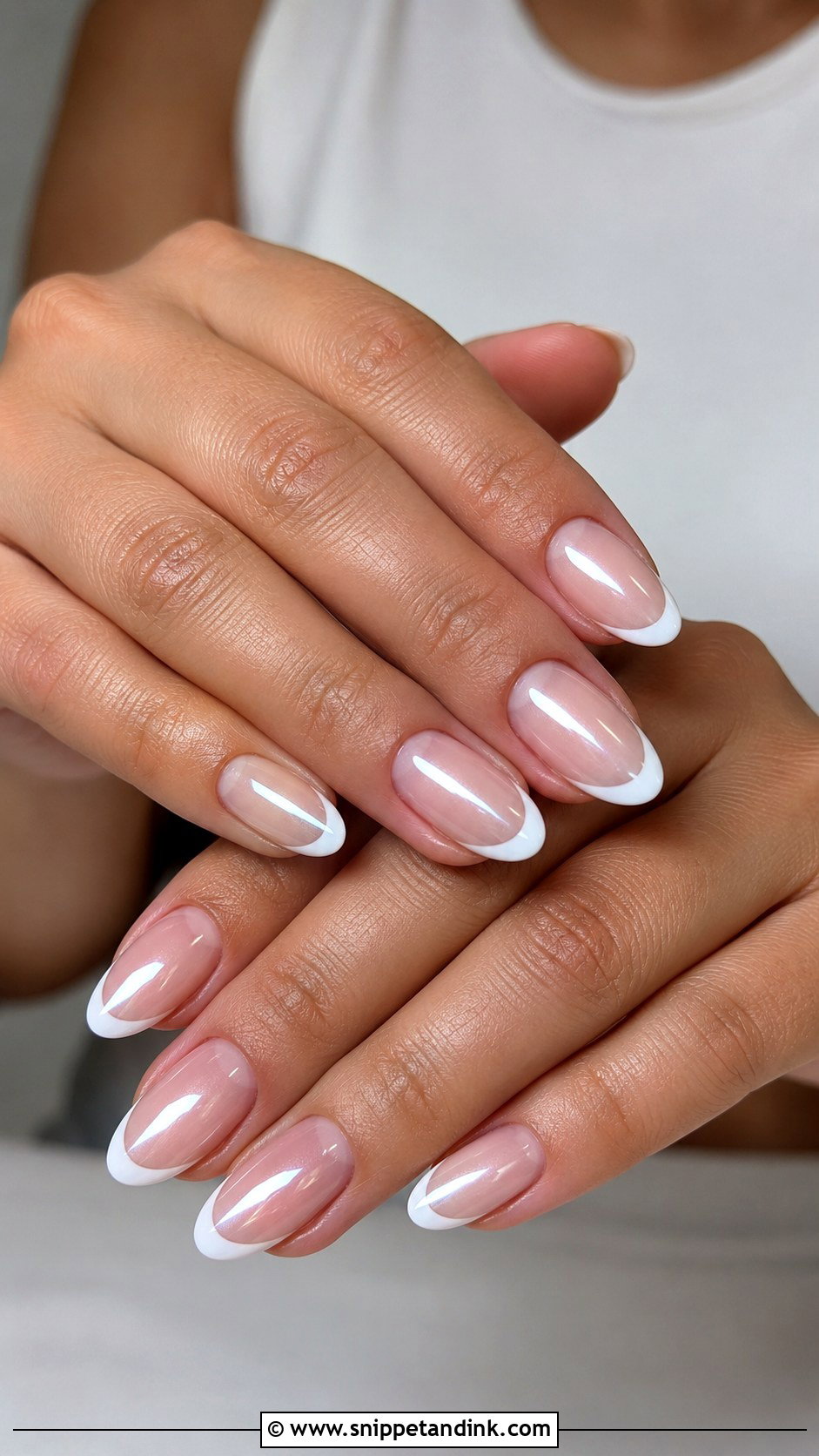 Glazed French Bride Nails - Snippet and Ink - 20 French Bride Nails
