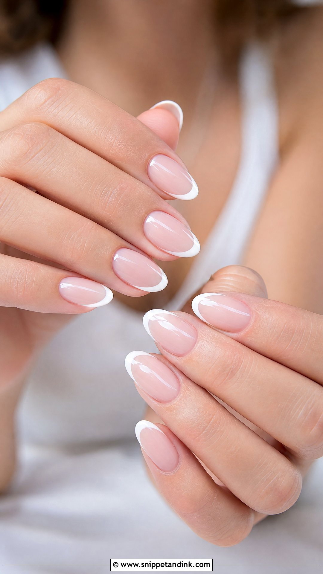 Glazed French Tip Wedding Nails - Snippet and Ink - 25 French Tip Wedding Nails for Bride
