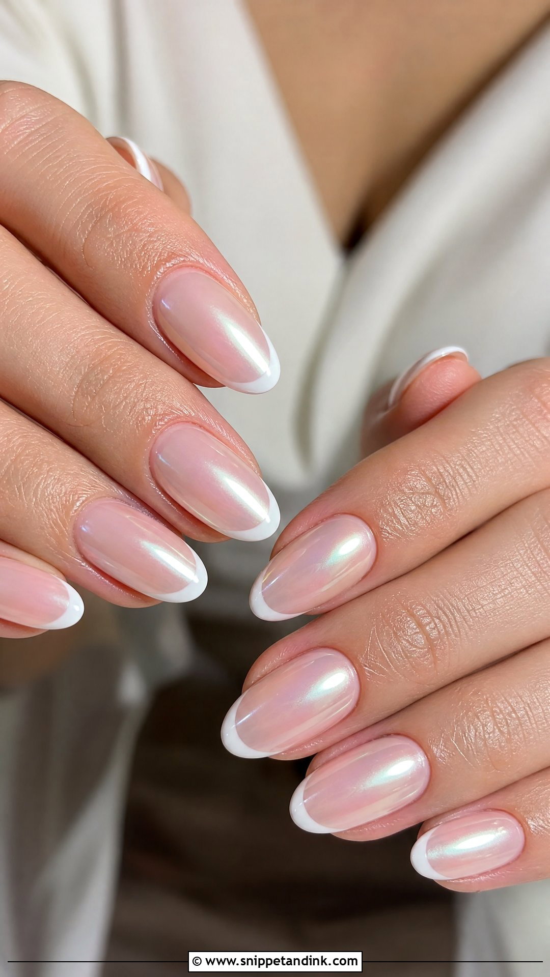 Glazed French Wedding Nails - Snippet and Ink - 25 French Wedding Nails