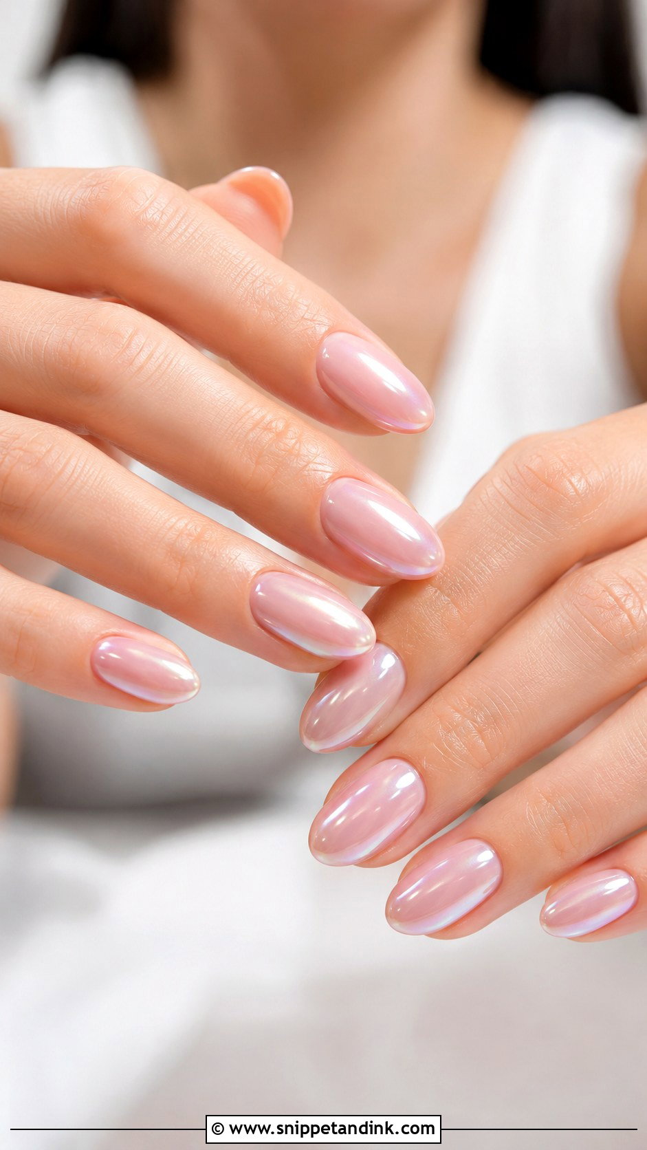 Glazed Pink Wedding Nails - Snippet and Ink - 20 Wedding Nail Inspo Ideas