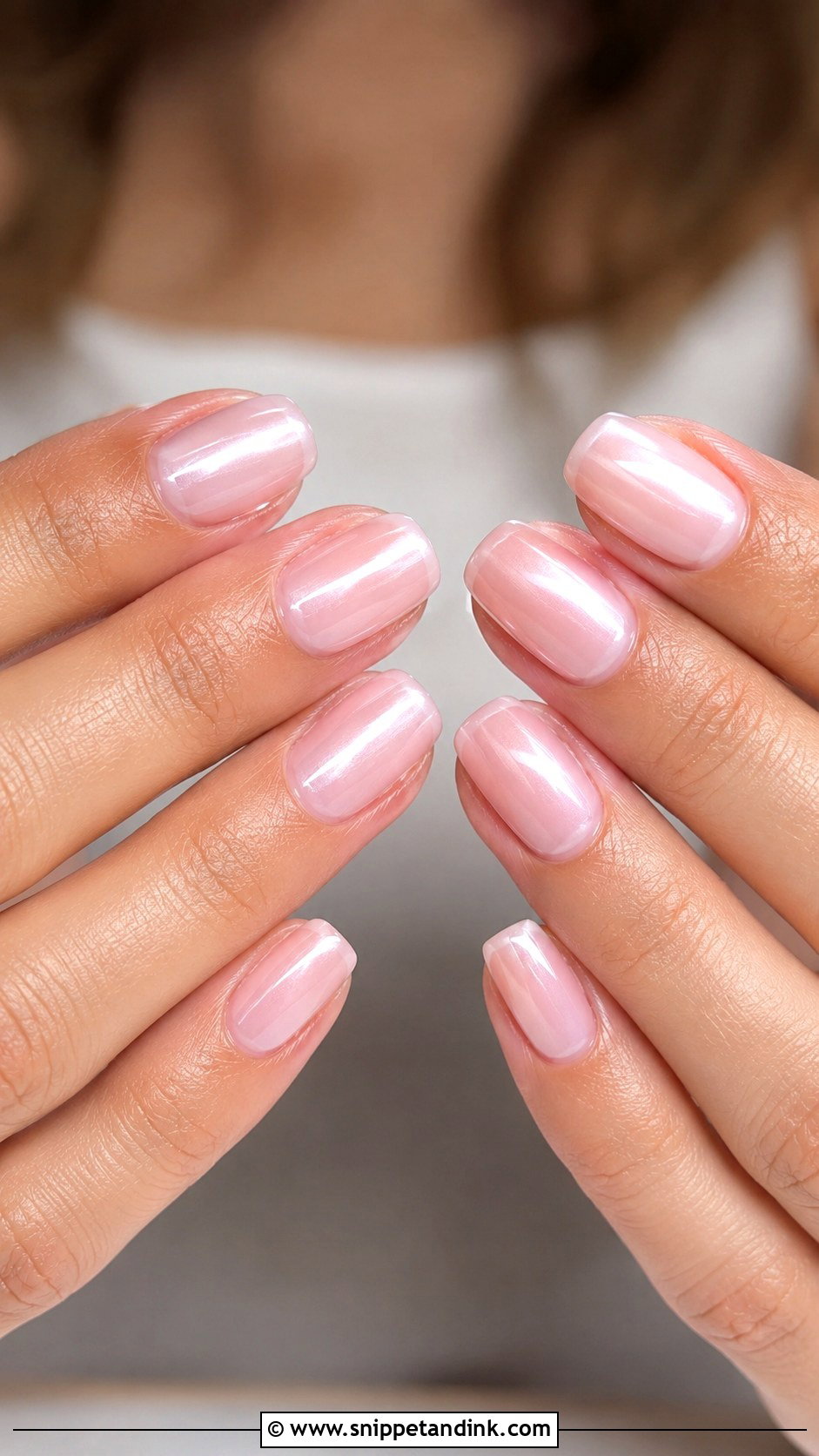 Glazed Squoval Wedding Nails - Snippet and Ink - 20 Squoval Wedding Nails
