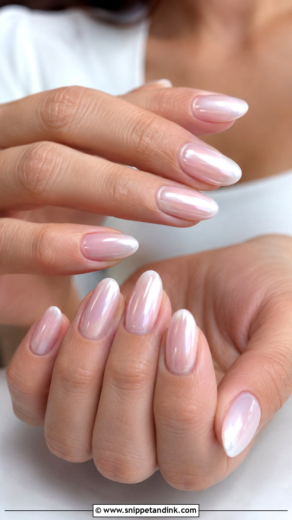 Glazed Wedding Nails - Snippet and Ink - 20 Wedding Inspired Nails
