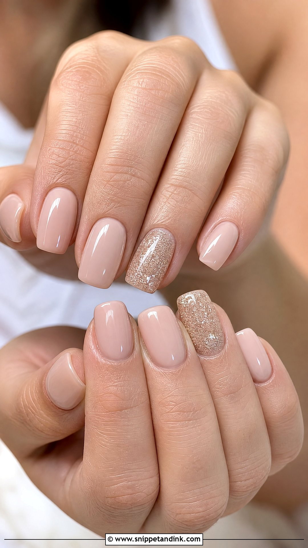 Glitter Accent Wedding Nails - Snippet and Ink - 25 Glitter Wedding Nails