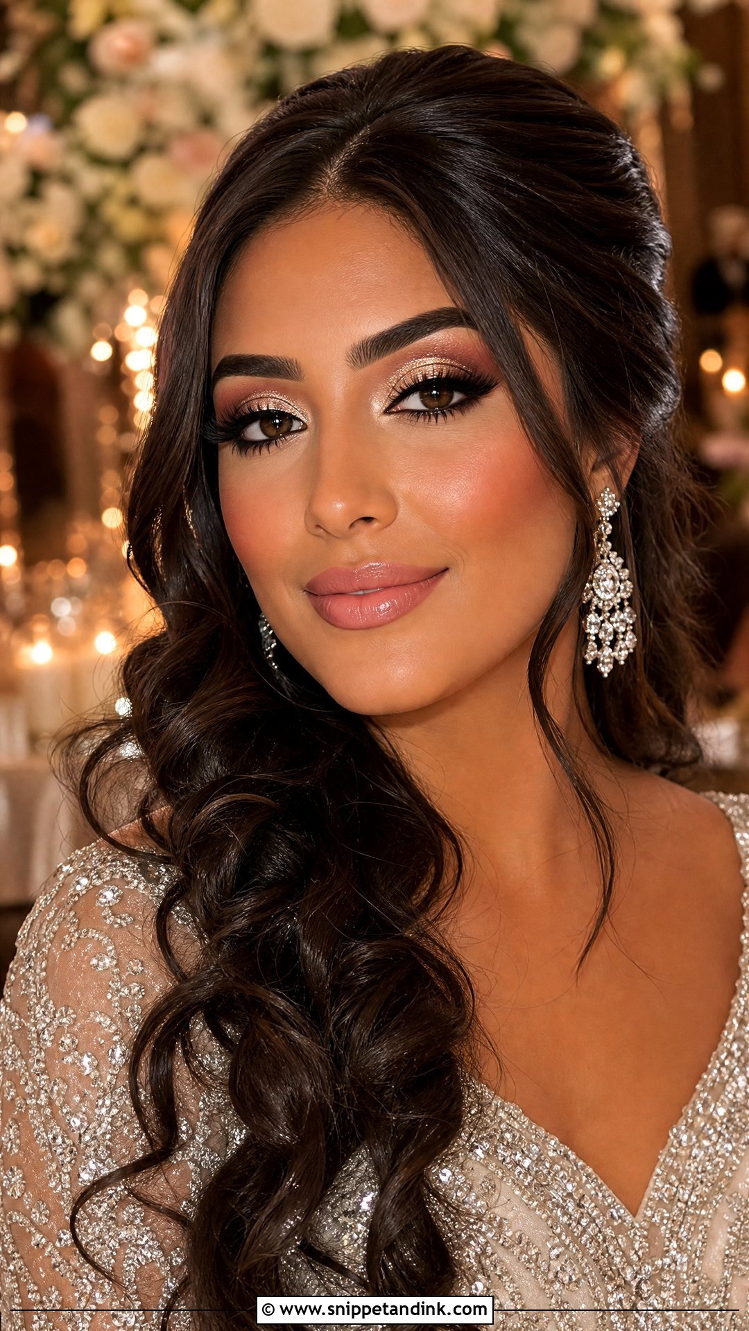 Glitter Bridal Eye Makeup - Snippet and Ink - 20 Bride Eye Makeup Wedding Day Ideas