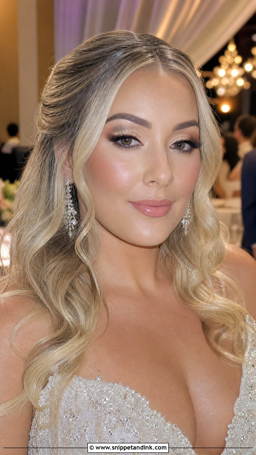 Glitter Bridal Eyeshadow - Snippet and Ink - 25 Bridal Eyeshadow Looks