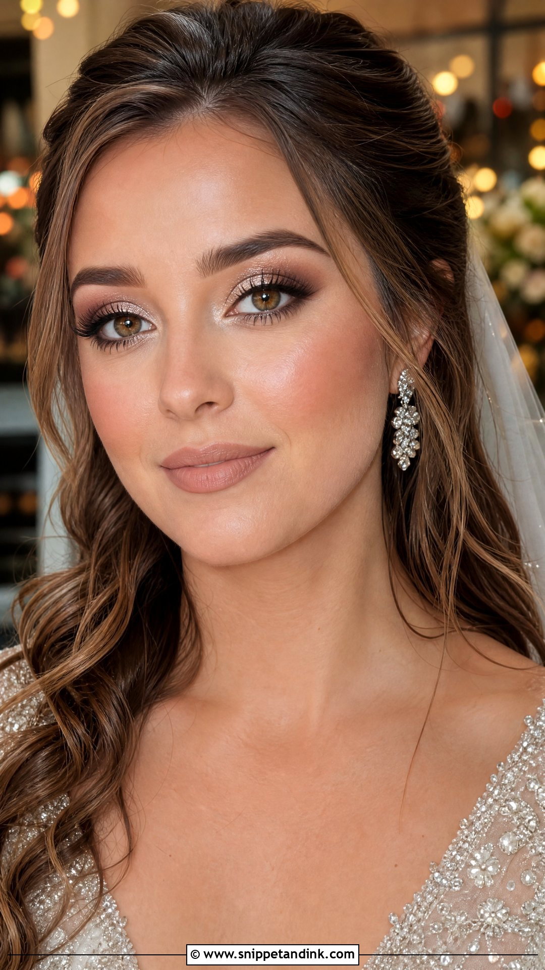 Glitter Bridal Makeup For Brown Eyes - Snippet and Ink - 35 Bridal Makeup for Brown Eyes