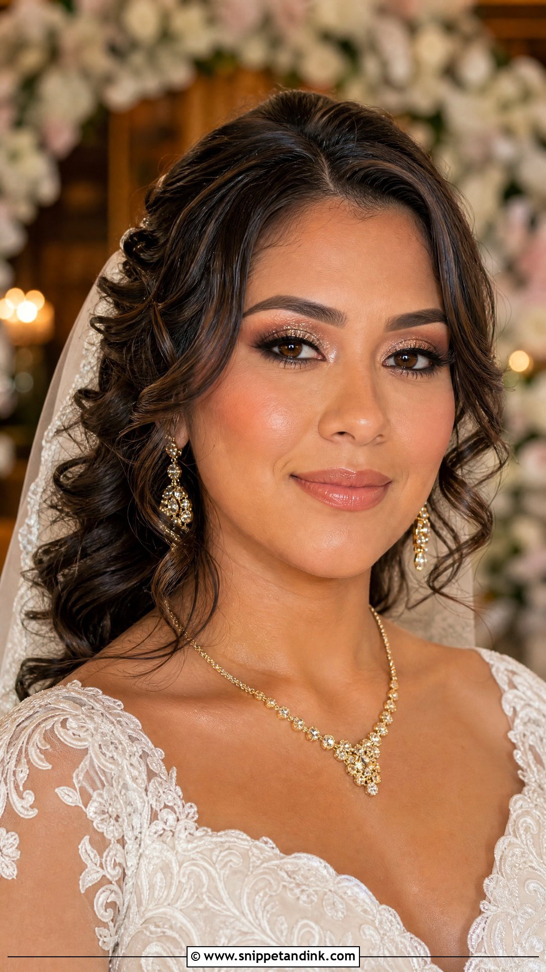 Glitter Bridal Makeup For Brown Eyes - Snippet and Ink - 20 Glitter Bridal Makeup Ideas