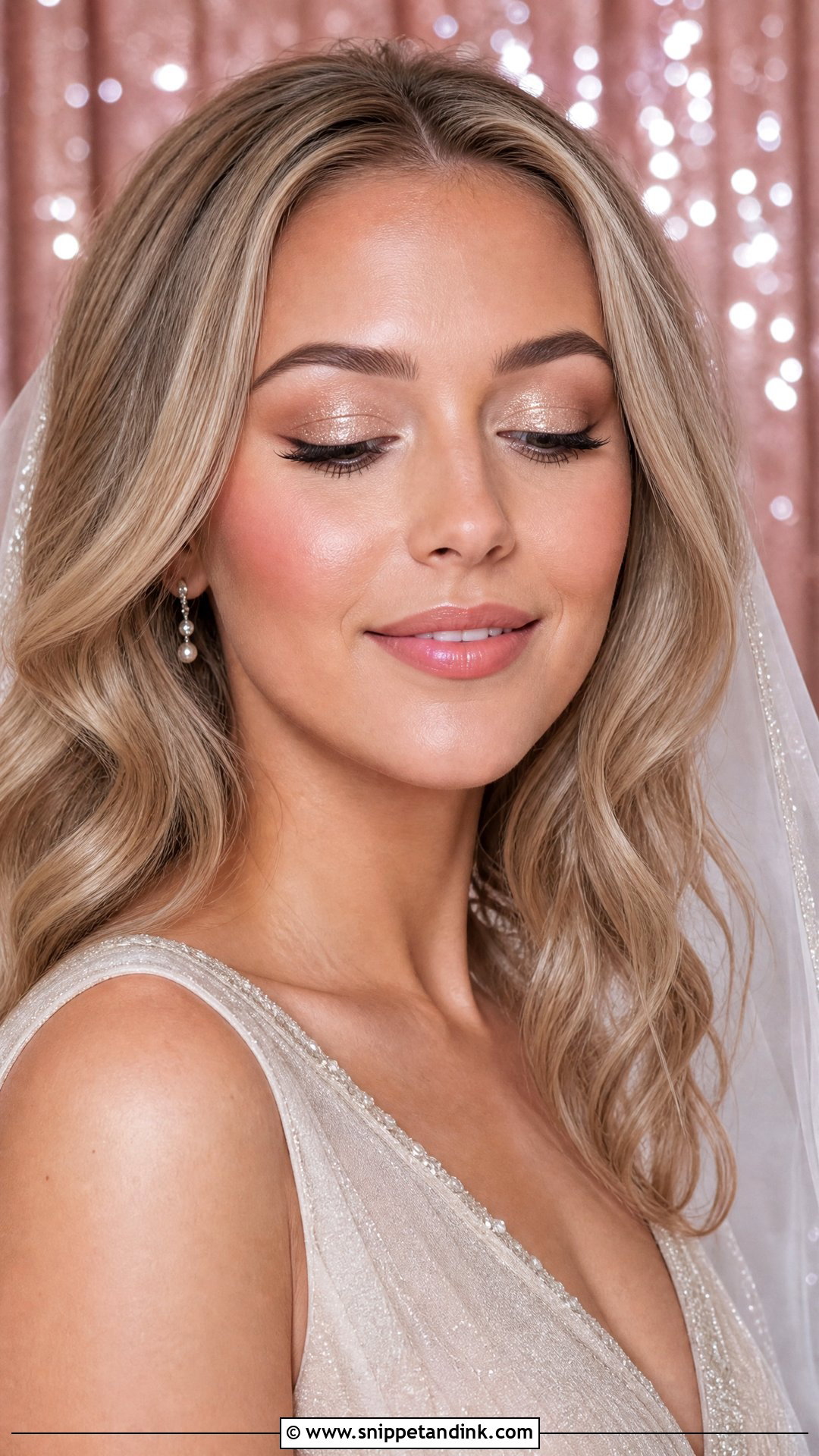 Glitter Bridal Makeup - Snippet and Ink - 20 Whimsical Wedding Makeup Ideas