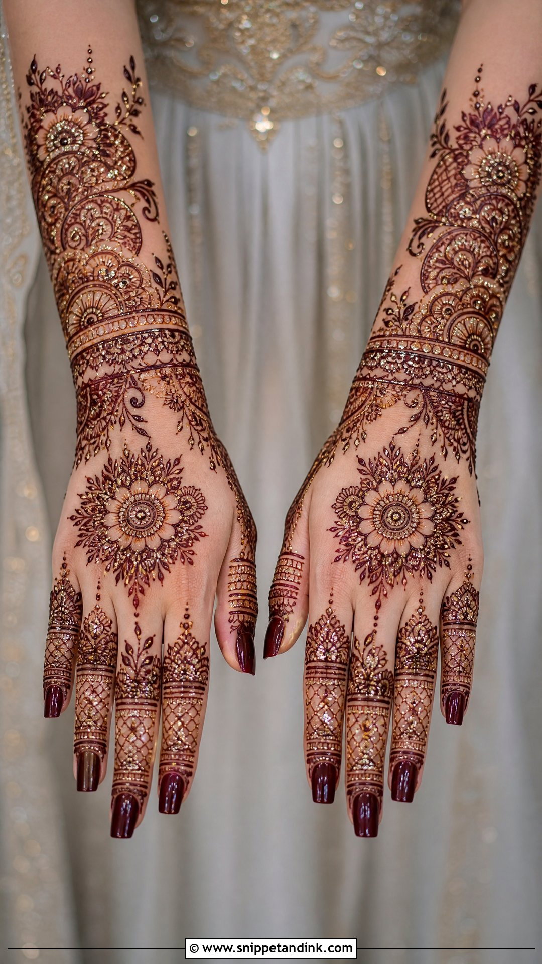 Glitter Bridal Mehndi - Snippet and Ink - 25 Bridal Mehndi Mehendi Designs for Bride