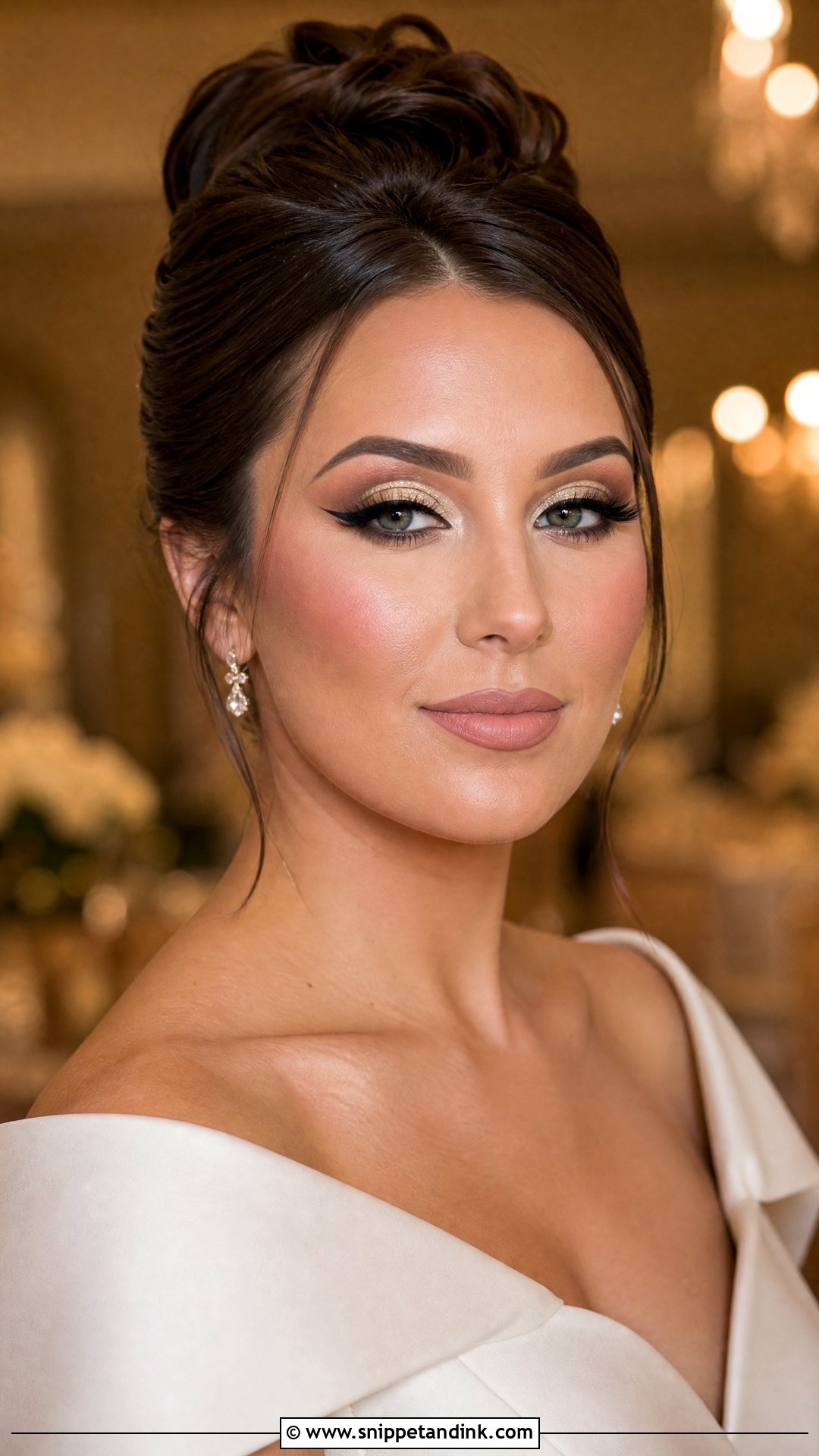 Glitter Cut Crease Wedding Makeup - Snippet and Ink - 20 Sparkly Wedding Makeup Ideas