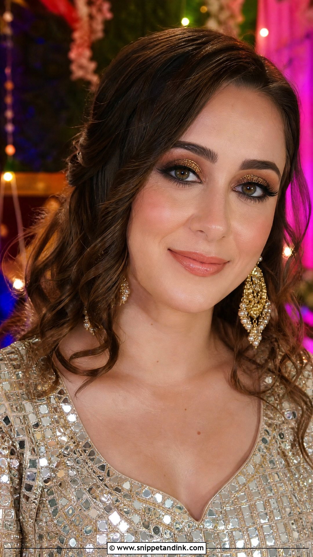 Glitter Eye Indian Wedding Guest Makeup - Snippet and Ink - 25 Indian Wedding Guest Makeup Ideas