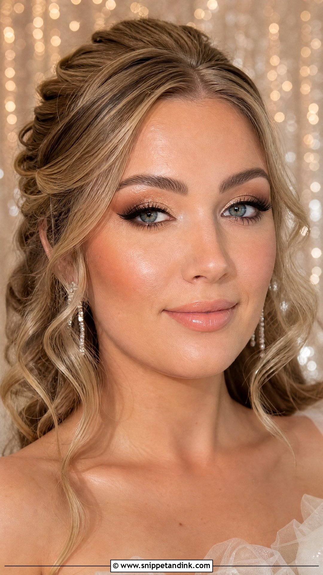 Glitter Eye Wedding Makeup - Snippet and Ink - 25 Dramatic Wedding Makeup Ideas