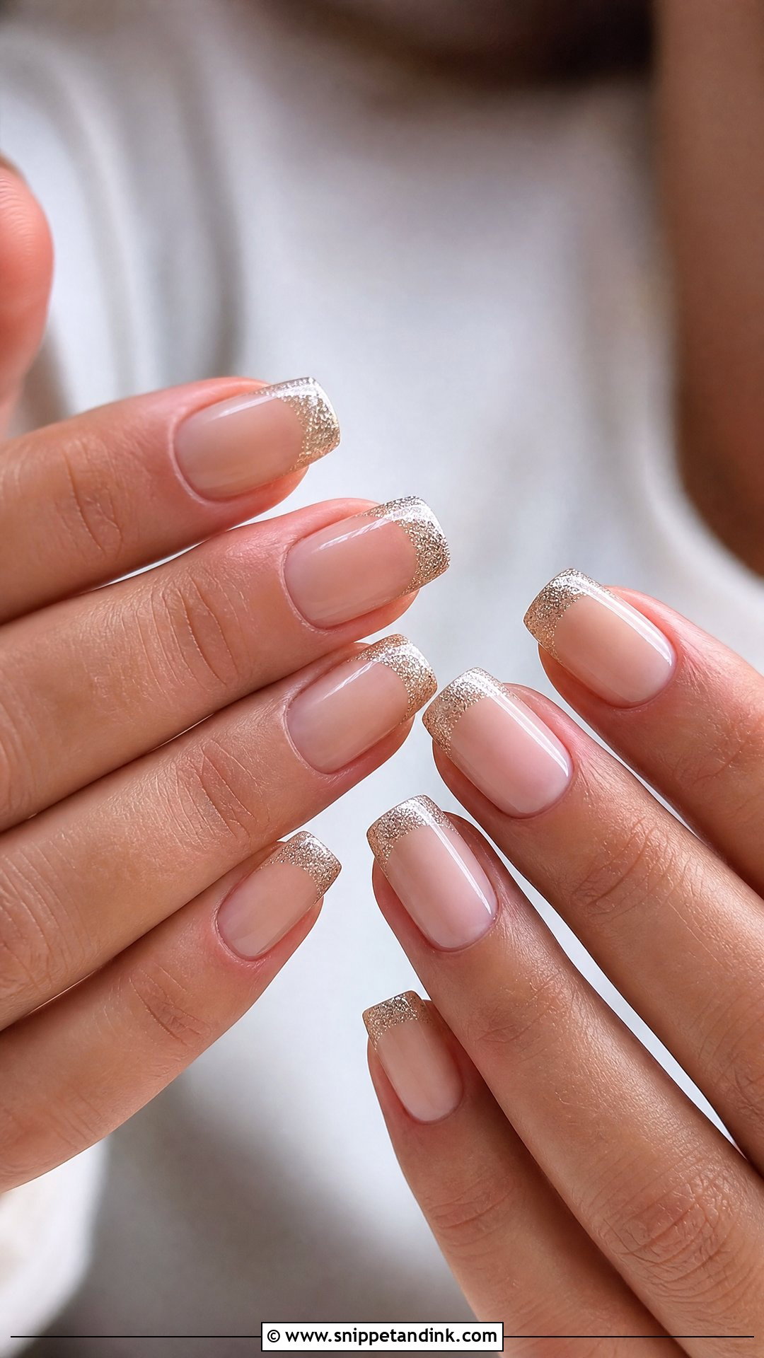 Glitter French Tip Wedding Nails - Snippet and Ink - 25 French Tip Wedding Nails for Bride