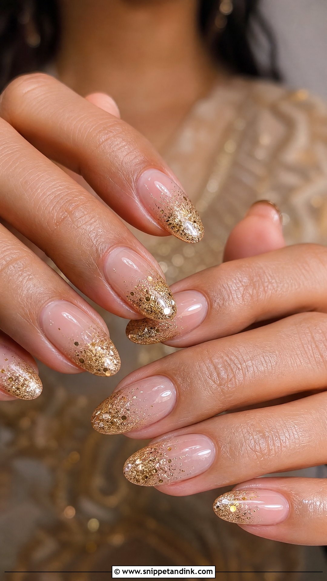 Glitter Indian Wedding Nails - Snippet and Ink - 25 Nails for Indian Wedding