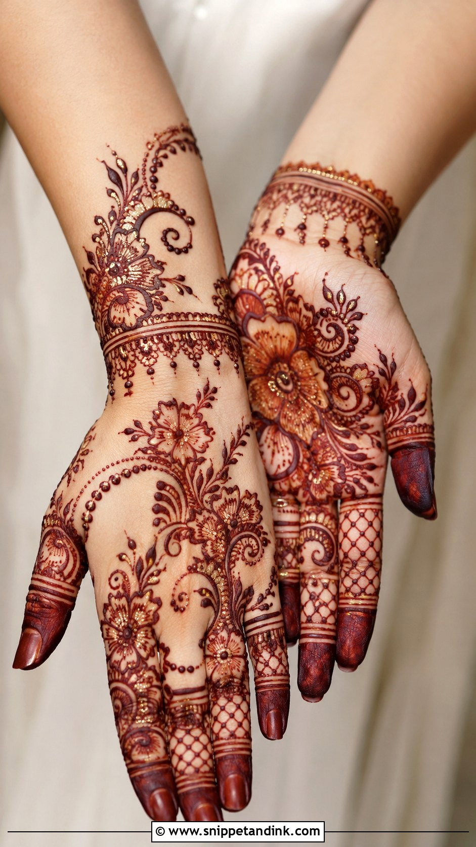 Glitter Mehndi Design - Snippet and Ink - 30 New Trending Mehndi Designs