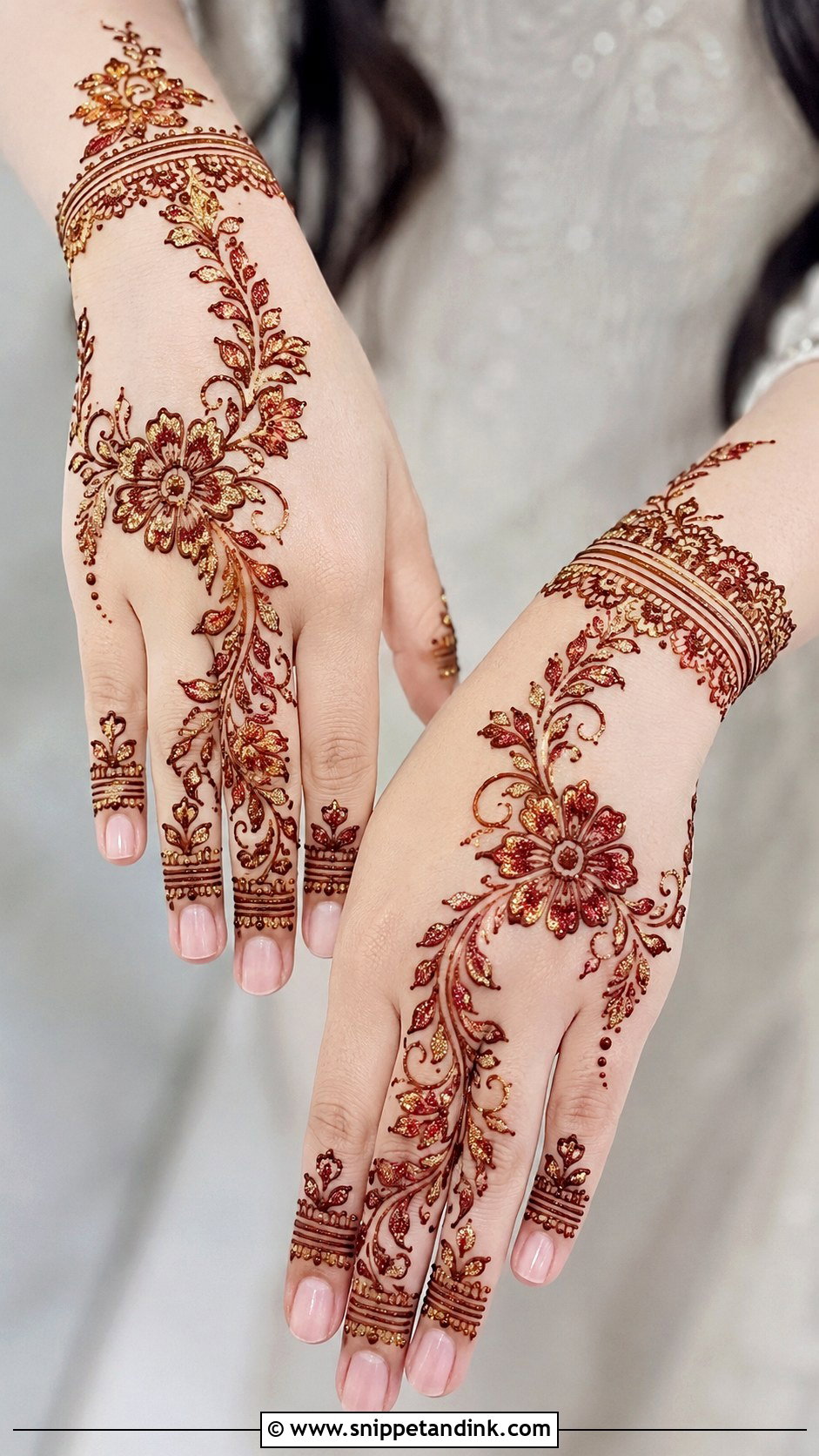 Glitter Mehndi Design - Snippet and Ink - 35 Mehndi Design Pictures Ideas