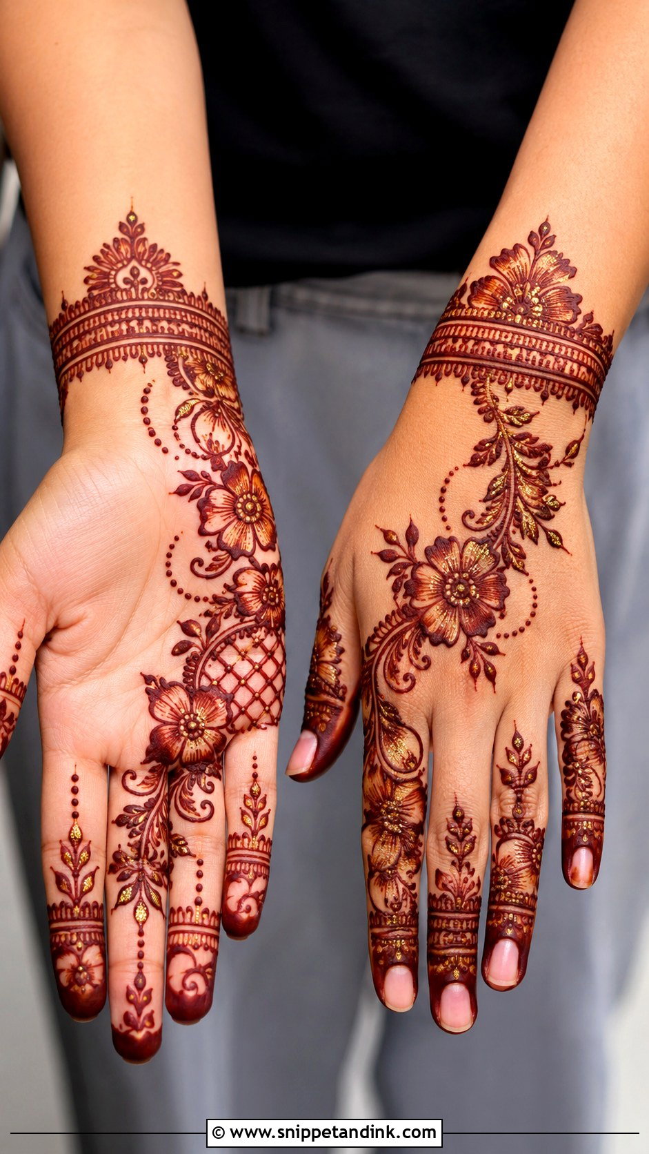Glitter Mehndi Design - Snippet and Ink - 35 New Latest Mehndi Design Ideas