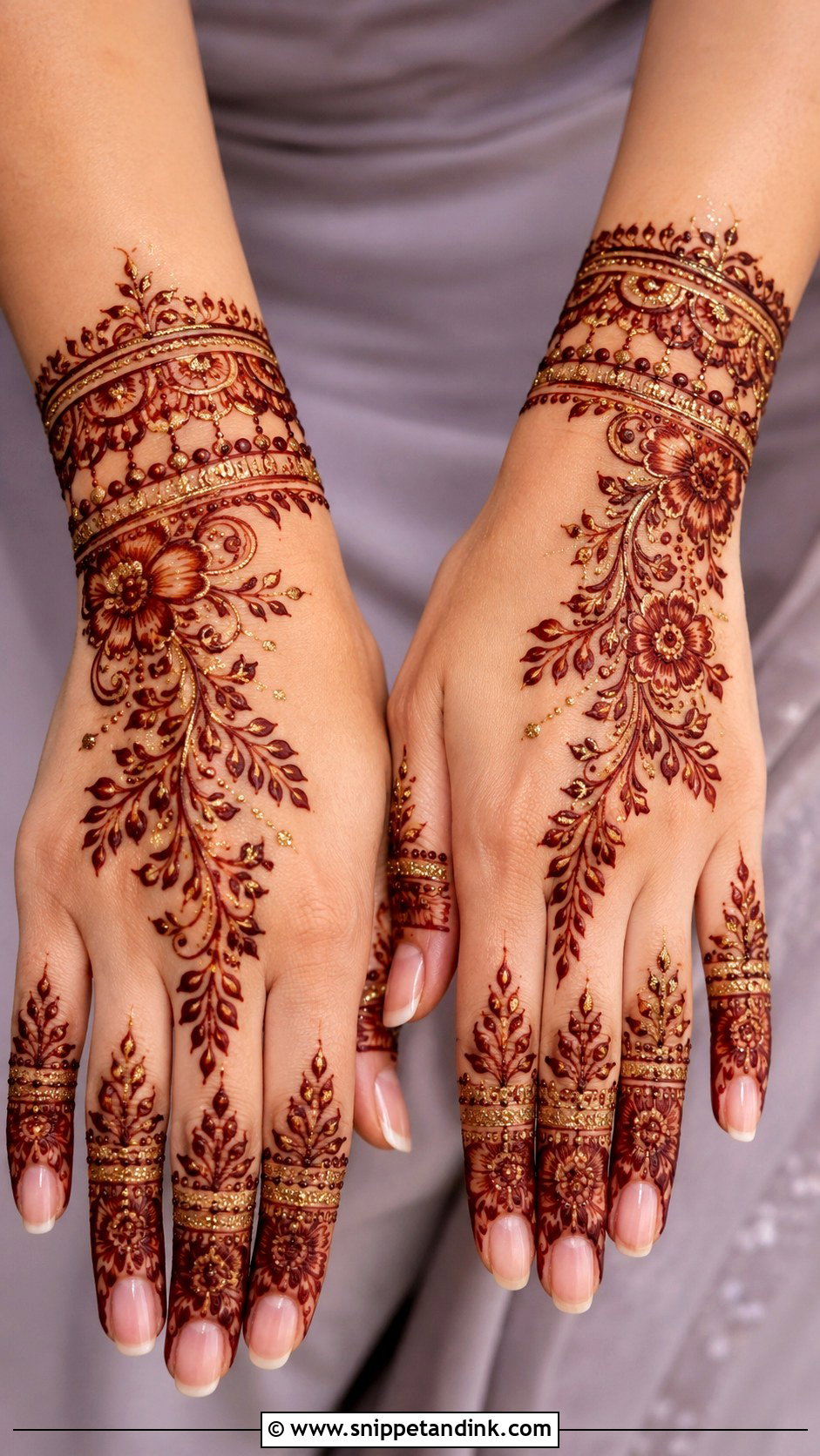 Glitter Mehndi Design - Snippet and Ink - 35 New Style Mehndi Design Ideas
