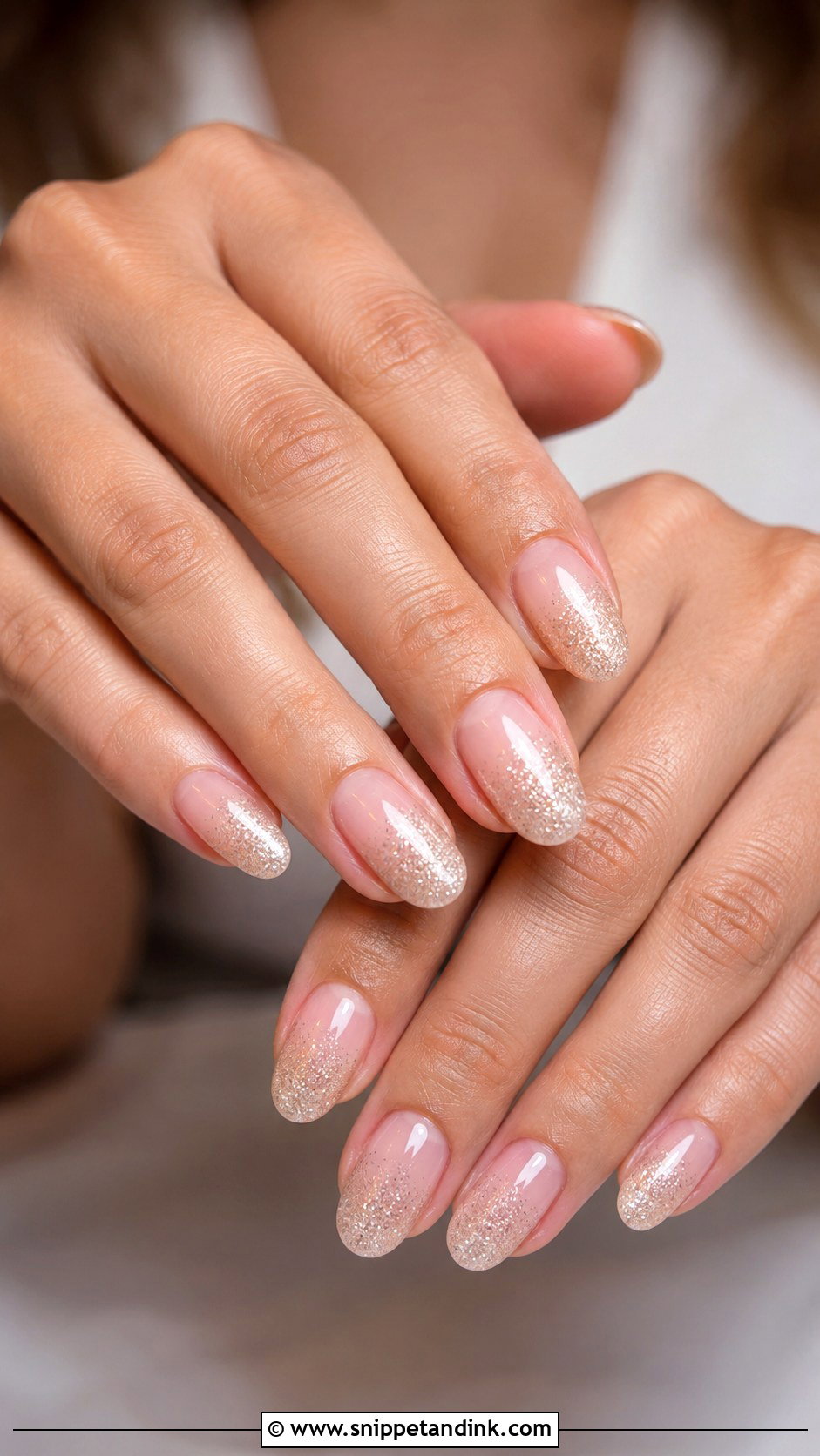 Glitter Ombre Bridal Nails - Snippet and Ink - 30 Elegant Bridal Nails