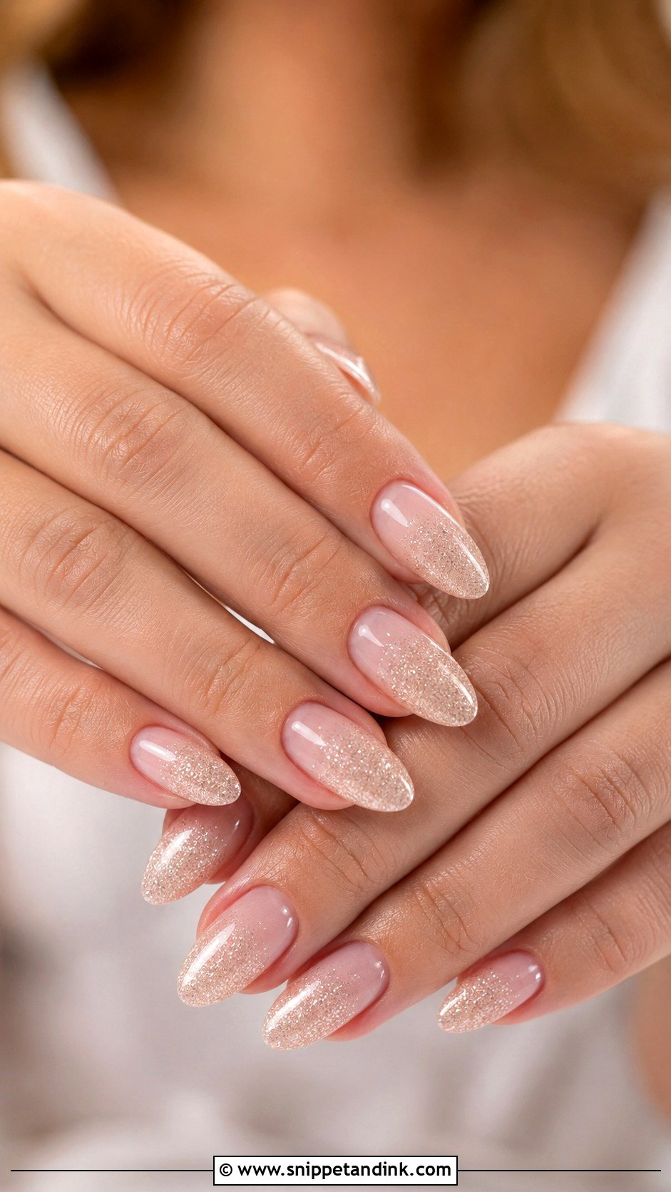Glitter Ombre Bridal Nails - Snippet and Ink - 20 Ombre Bridal Nails