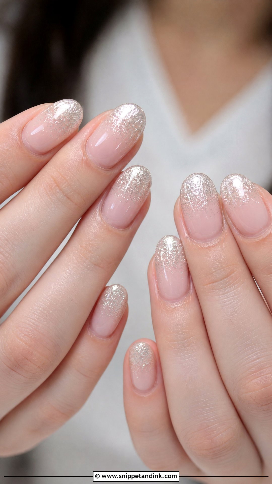 Glitter Ombre Bridal Nails - Snippet and Ink - 25 Classy Bridal Nails