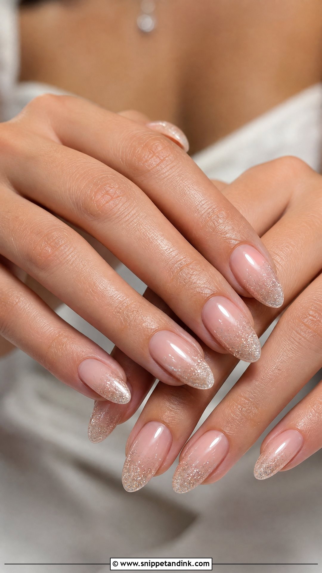 Glitter Ombre Bride Nails - Snippet and Ink - 35 Bride Nails
