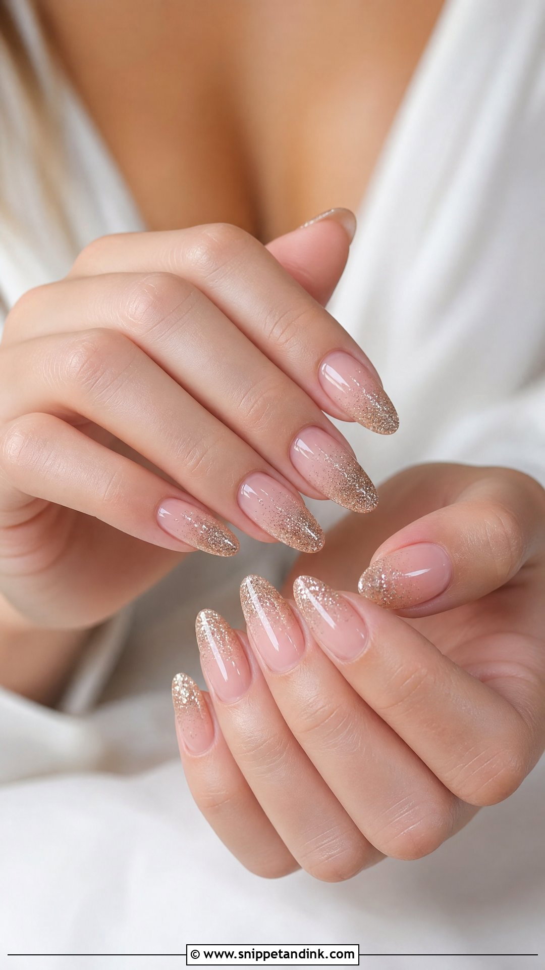 Glitter Ombre Bridesmaid Nails - Snippet and Ink - 35 Bridesmaid Nails