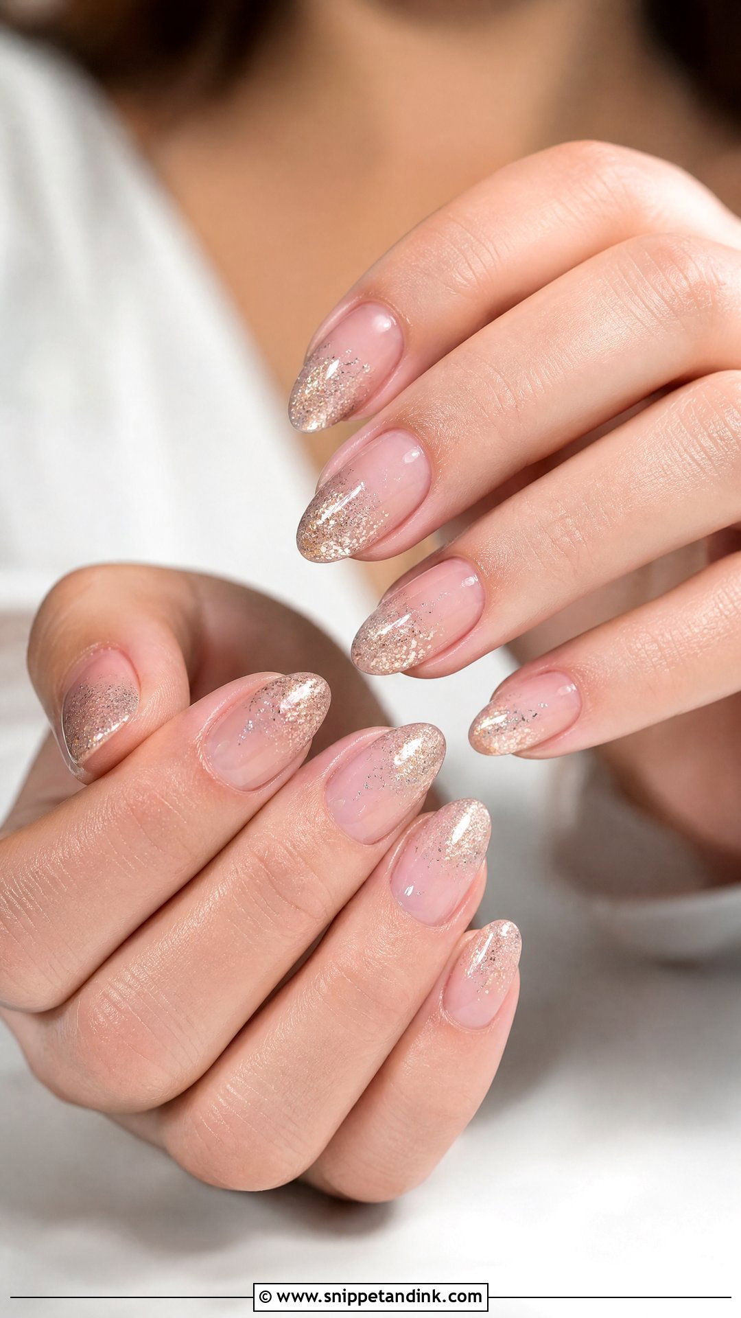 Glitter Ombre Engagement Nails - Snippet and Ink - 25 Nail Art for Engagement Brides Ideas