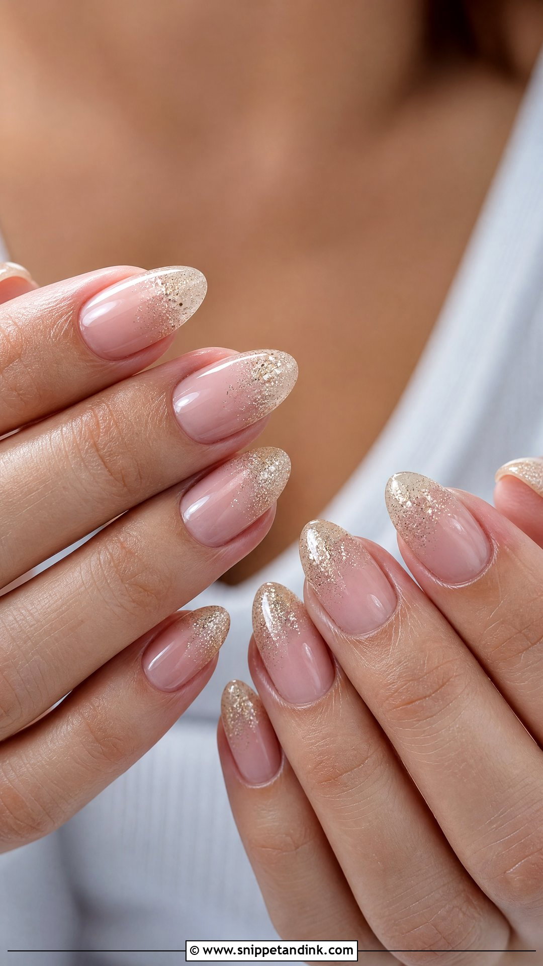 Glitter Ombre Marriage Nails - Snippet and Ink - 25 Marriage Nails Art Designs