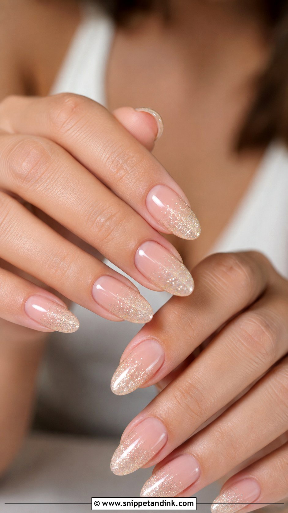 Glitter Ombre Pre Wedding Nails - Snippet and Ink - 20 Pre Wedding Nails for Bride