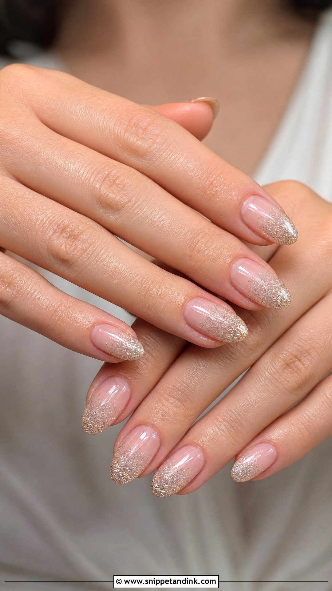 Glitter Ombre Wedding Nails - Snippet and Ink - 20 Pretty Wedding Nails
