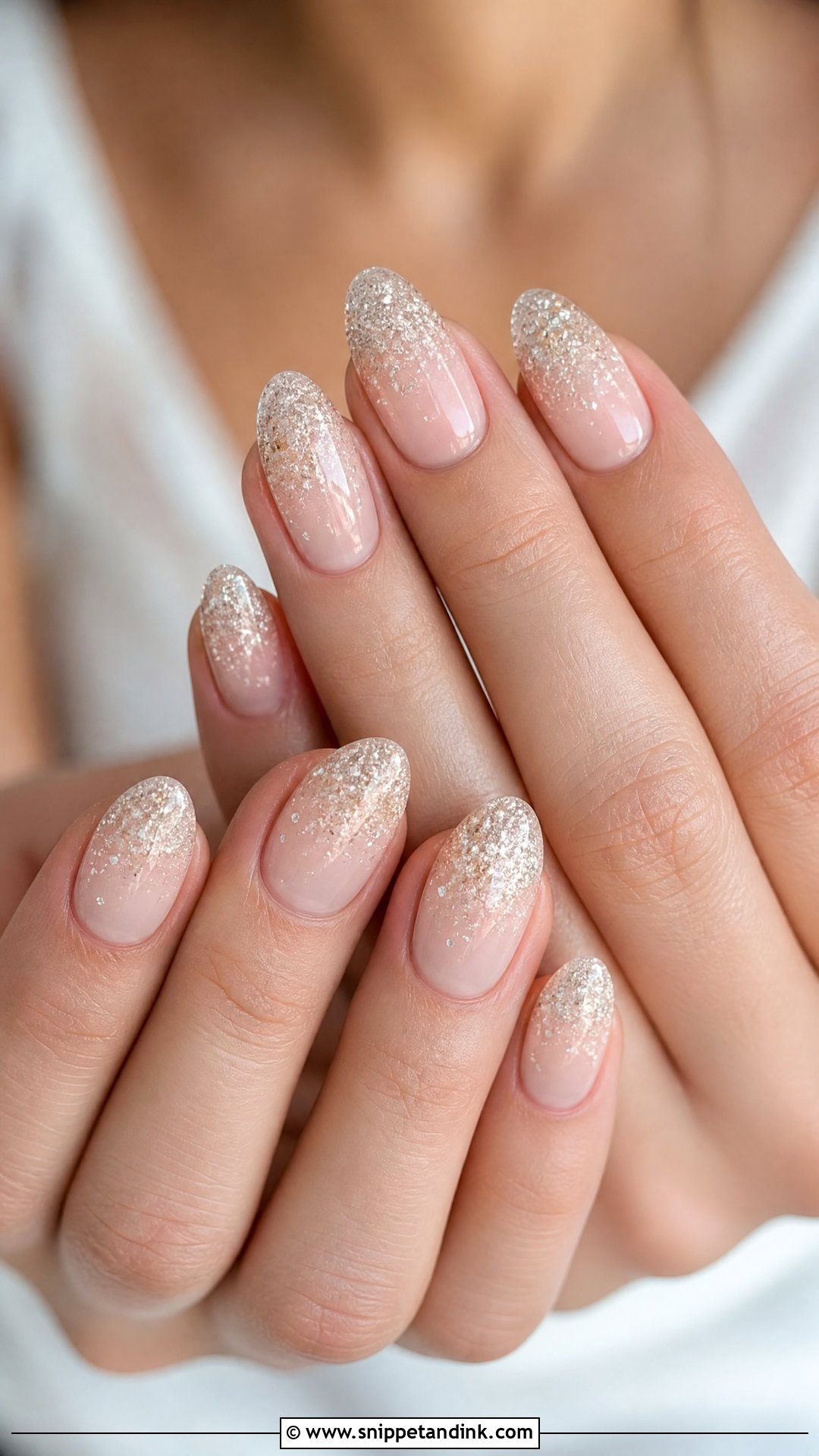 Glitter Ombre Wedding Nails - Snippet and Ink - 25 Glitter Wedding Nails