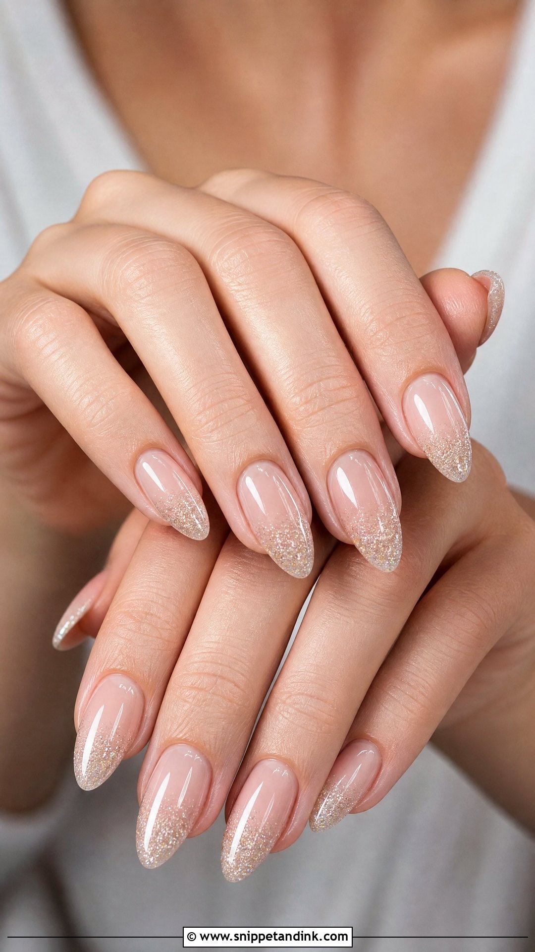 Glitter Ombre Wedding Nails - Snippet and Ink - 25 Nail Ideas for Wedding
