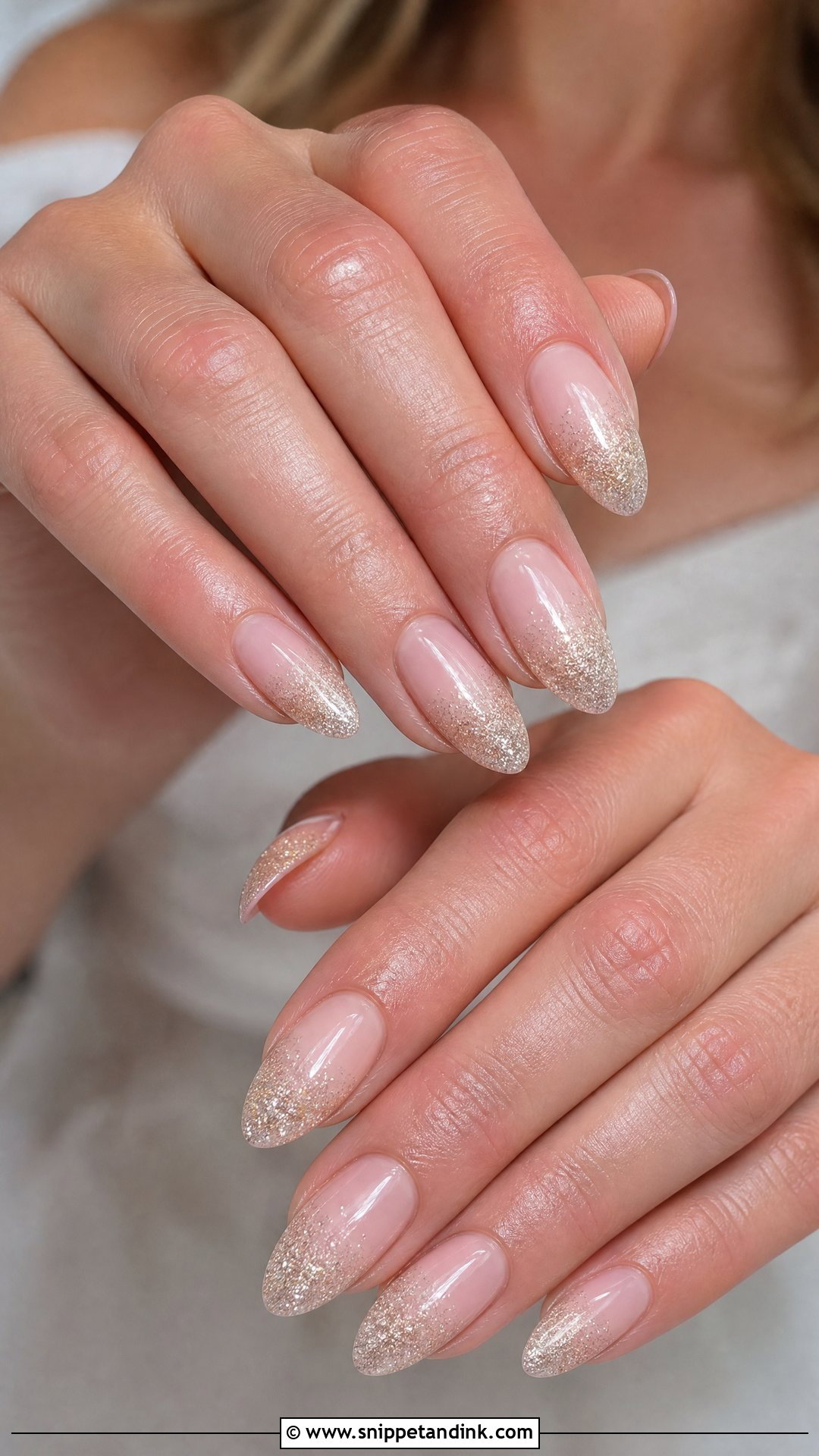 Glitter Ombre Wedding Nails - Snippet and Ink - 25 Nail Wedding for Bride Ideas