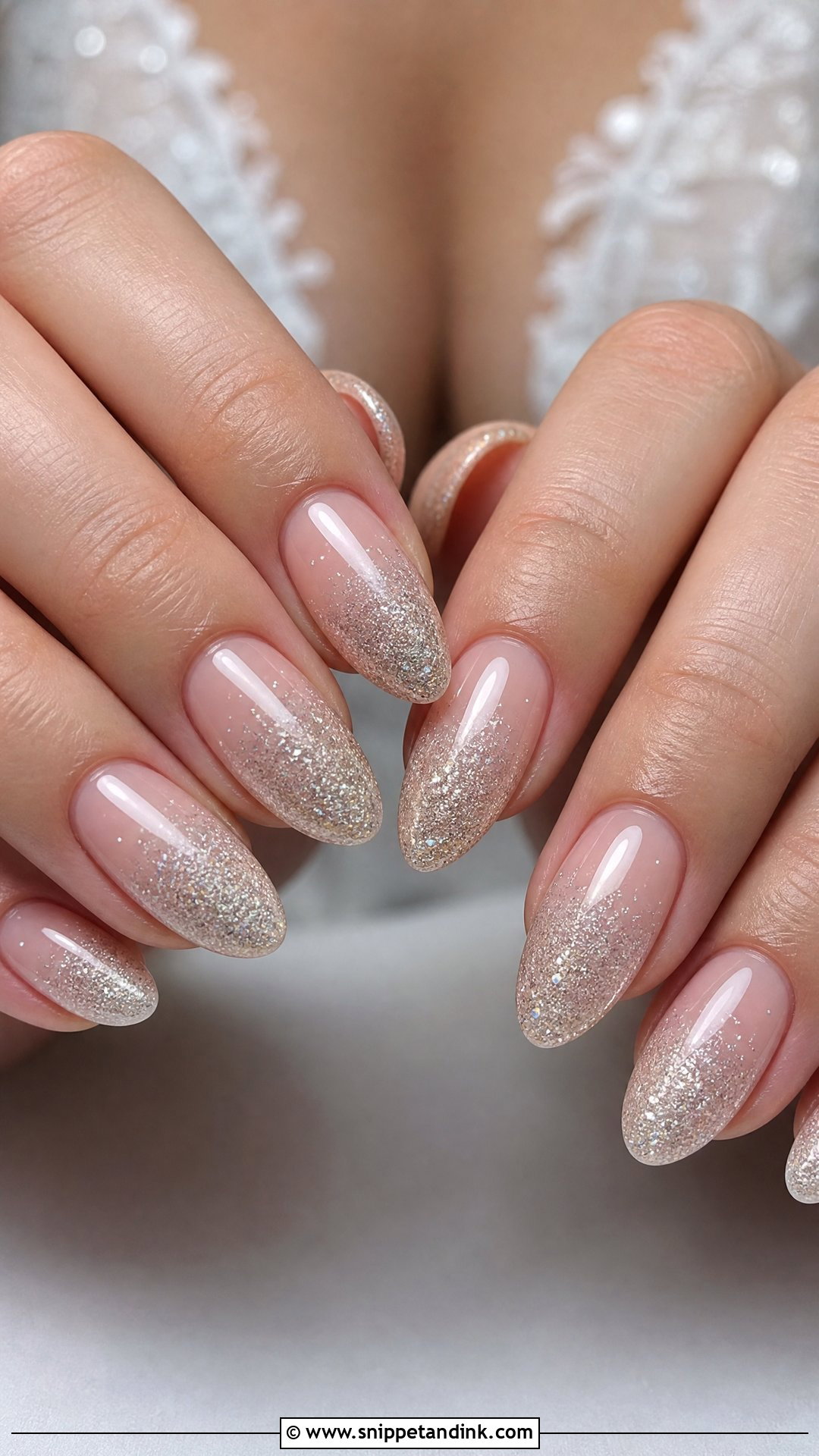 Glitter Ombre Wedding Nails - Snippet and Ink - 25 Nails Design for Wedding