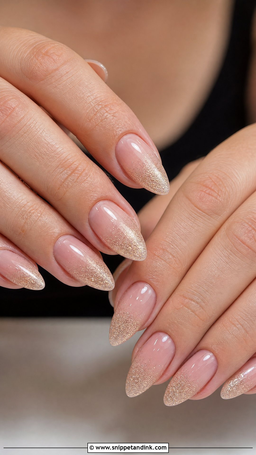 Glitter Ombre Wedding Nails - Snippet and Ink - 25 Simple Wedding Nail Art Ideas
