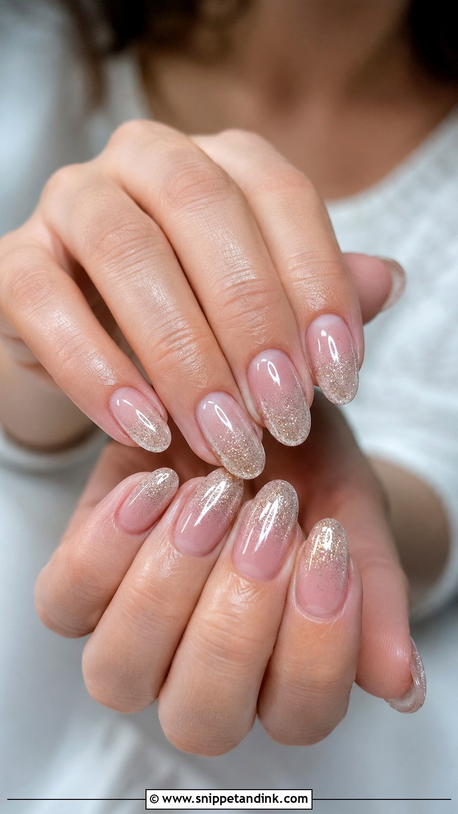 Glitter Ombre Wedding Nails - Snippet and Ink - 30 Simple Wedding Nails for Bride