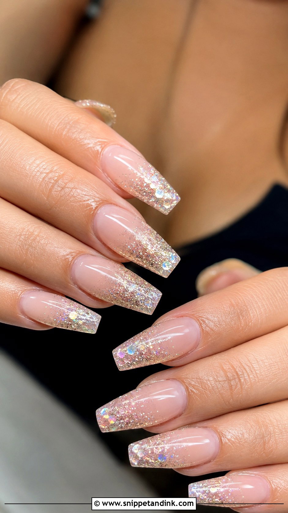 Glitter Ombre Wedding Nails - Snippet and Ink - 20 Funky Wedding Nails